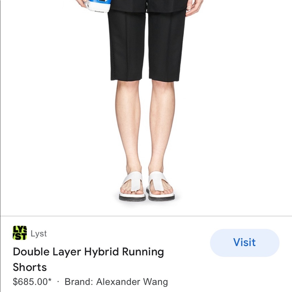 Alexander Wang Double Layer Hybrid Running Shorts - image 7